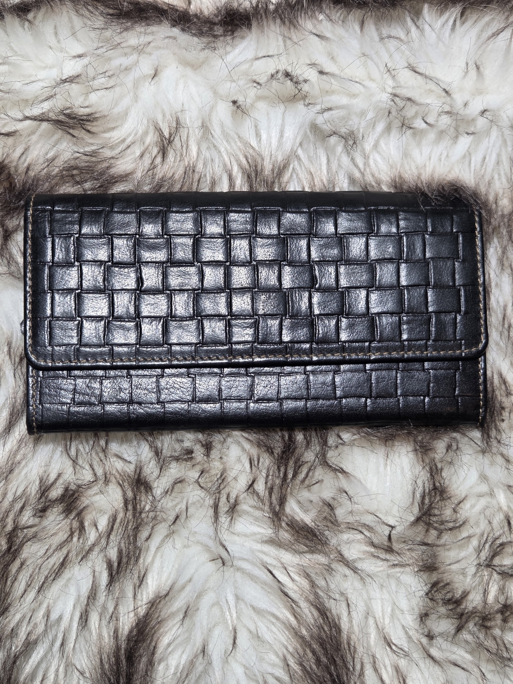 Jack Georges Voyager Woven Collection Clutch Wallet (Model #WF726) NWOT